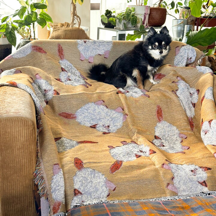 松尾ミユキスローケットラグ153×130cmmilo猫ねこネコ