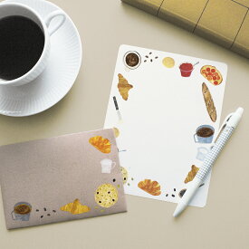 ＼ポイント2倍＋クーポン／いわしまあゆ レターセット｜定型内 手紙 便箋 封筒 ギフト お祝い 誕生日 おしゃれ かわいい シンプル フルーツ スイーツ パン 和菓子 お菓子 イラスト ケーキ フラワー｜MATOKA マトカ