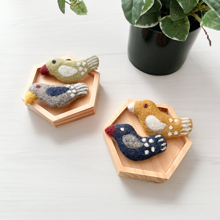 楽天市場】＼P2倍＋クーポン／フェルトブローチ Hato｜ FELT BROOCH 