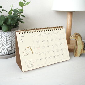 MATOKA マトカ 2026年 卓上カレンダー リングタイプ（月曜始まり）『TICKLE｜ティックル』ヘビ 干支 巳年