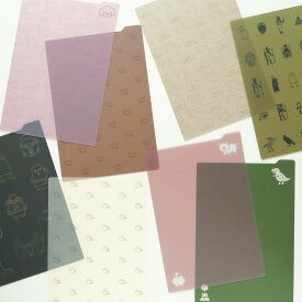 ＼P2倍＋クーポン／CLEAR SHITAJIKI クリア 下じき｜下敷き おしゃれ かわいい シンプル 仕事 勉強 高校生 手帳 ノート しおり 半透明 B6 エジプシャン シマエナガ 犬 恐竜 ブタ 猫 ネコ メジェド｜MATOKA マトカ