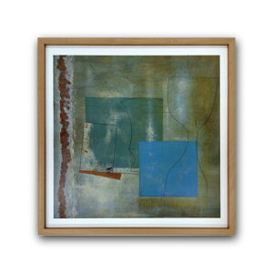 �yRaffinart�zBen Nicholson�uJune,1961(green goblet and blue square)�v�m630mm × 630mm�n�b�x���E�j�R���\�� Contemporary �A�[�g�|�X�^�[ �C���e���A �t���[���Z�b�g �G�� �z���y�󒍐��Y�i�z�y�����܂ł� ��7-10