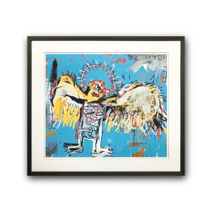 �yRaffinart�z�W�������~�V�F���E�o�X�L�A�uUntitled (Fallen Angel)1981�v�m645mm × 570mm�n�bJean-Michel Basquiat �A�[�g�|�X�^�[ �t���[���Z�b�g �G�� �z�� �z�����y�󒍐��Y�i�z�y�����܂ł� ��7-10�c�Ɠ�