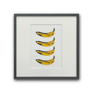 �yRaffinart�z�A���f�B�E�E�H�[�z���uBanana 1966 x 4�v�m425mm × 425mm�n�bAndy Warhol �A�[�g�|�X�^�[ �t���[���Z�b�g �G�� �z�� �z�����y�󒍐��Y�i�z�y�����܂ł� ��7-10�c�Ɠ��z�y�uRaffinart�v�ȊO��