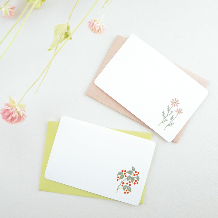 楽天市場 Mois Et Fleurs モワ エ フルール ミニメッセージカードセット グリーティングカード メッセージ ギフト 誕生日 プレゼント El Commun Online Shop