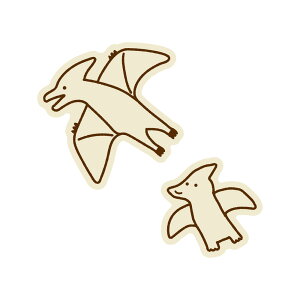 \P2倍+クーポン/DINOSAUR FAMILY 恐竜親子 ダイカットステッカー|STICKER シール 可愛い おしゃれ スマホケース パソコン スーツケース キャリーケース 車 ダイナソー 恐竜 ティラノ トリケラ