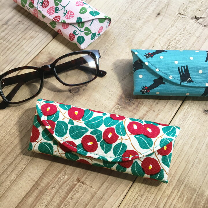 楽天市場 竹久夢二 スリムメガネケース 椿 黒猫 いちご El Commun Online Shop