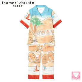 10%OFF ツモリチサト tsumori chisato ワコール wacoal パジャマ ルームウェア 部屋着 半袖 古代エジプト 青い空と広がる砂漠の風景 ツモリチサトスリープ UDT160