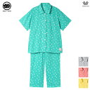 15%OFF ワコール wacoal SOUSOU ソウソウ パジャマ ルームウェア ナイトウェア 寝間着 部屋着 レディース 半袖 ちぎれ雲 高島ちぢみ 春夏 YDT162