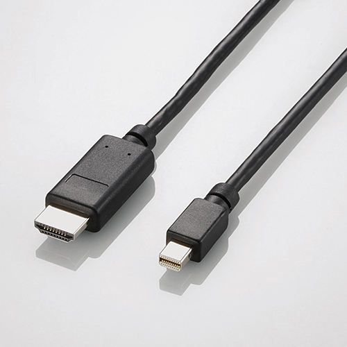 エレコム 変換ケーブル Mini DisplayPort‐HDMI 1m ブラック AD-MDPHDMI10BK | エレコムダイレクトショップ
