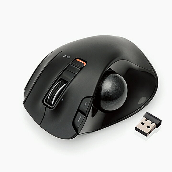 楽天市場 エレコム 無線マウス Ex G ワイヤレス トラックボール 5ボタン無線 マウス 親指操作タイプ Windows11対応 M Xt2drbk エレコムダイレクトショップ