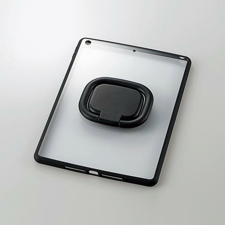 エレコム iPad 第9世代 2021年モデル 用 TOUGH SLIM LITE リング 付 アイパッド9 ipad9 2021  ハイブリッド ケース カバー タフスリムライト フレームカラー ブラック TB-A21RTSLFCRBK エレコムダイレクトショップ