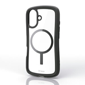 GR iPhone 17 p Grippy nCubhP[X t[J[ MAGKEEP iPhone17 P[X Jo[ ubN ELECOM PM-A25AGRPFMBK