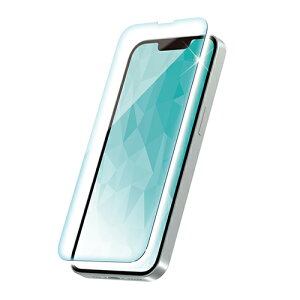 �G���R�� iPhone 17e �p �K���X�t�B���� ������ �u���[���C�g�J�b�g ���ȒP�\�t�c�[�� iPhone 17e �K���X �t�� �ی�t�B���� ELECOM PM-A26SFLGGTBL