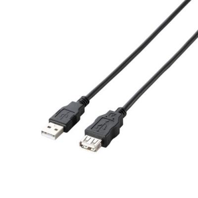 エレコム USBケーブル 1.0m エコUSB2.0延長ケーブル（AM-AFタイプ） U2C-JE10BK | エレコムダイレクトショップ