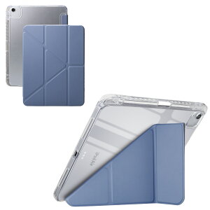 �G���R�� iPad Air 11�C���` (M4/M3/M2) 2026/2025/2024�N �P�[�X �J�o�[ ORIGAMIX �c�u��/���u���ɑΉ� �y�V�[���ɍ��킹���p�x�����z �w�ʃN���A �t���b�v�t�� �y�� �I�[�g�X���[�v �y�����[ �u���[�O��