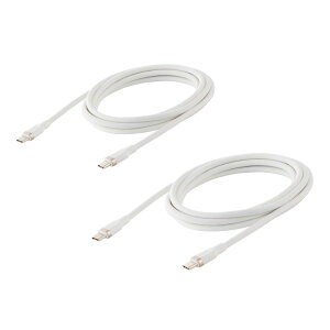 �G���R�� �^�C�vC to �^�C�vC�P�[�u�� �V���R�� 2�{���� �ő�100W 2.0m �z���C�g ELECOM MPA-CCECSS20WW