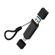 エレコム SDカードリーダー USB3.2(Gen1) SD / microSD Express対応 USB-C & USB-A 2-in-1 高速転送 アル…