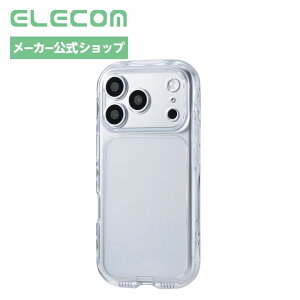 �G���R�� iPhone18 Pro �p �P�[�X �n�C�u���b�h �ϏՌ� TOUGH SLIM LITE ���C�����X�[�d�Ή� �Ռ��z�� ���^ �I�[���N���A �����Y�ی� ���h�~ �N���A ELECOM PM-A26CTSLAKCR