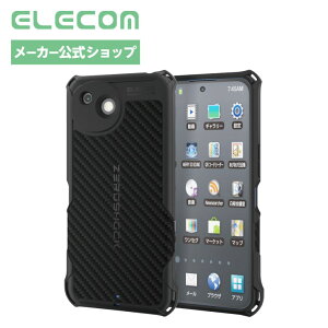 �G���R�� AQUOS wish6 �P�[�X ZEROSHOCK GRIP �ϏՌ� �n�j�J���\�� �O���b�v �J�[�{���� ����ɂ��� �o���p�[ �Ɍ��ی� �����Y�ی� �u���b�N ELECOM PMWS261ZEROGKBK