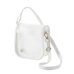 �G���R�� �`�F�L instax mini 13 mini 12 �p �J�����P�[�X �J�o�[ �P�[�X�̂܂܎B�e�\ �}�O�l�b�g �t���b�v ����z�R�������� �X�g���b�v�t�� �z���C�g ELECOM IC-CCM13WH