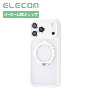 �G���R�� iPhone18 Pro Max �p �P�[�X �n�C�u���b�h �ϏՌ� MAGKEEP ���C�����X�[�d�Ή� �Ռ��z�� �X�^���h�t�� �}�b�g �����Y�ی� ���h�~ �z���C�g ELECOM PM-A26DMGSTKCWH