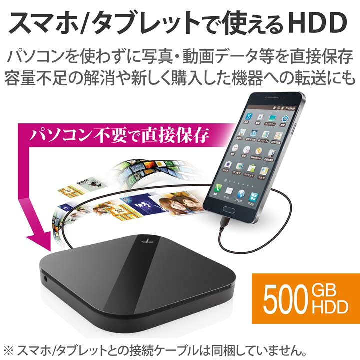 楽天市場 エレコム Elecom Portable Drive Usb3 0 スマートフォン用外付けバックアップハードディスク スマホ用 500gb Hdd ブラック Windows11 対応 Elp Shu005ubk エレコムダイレクトショップ