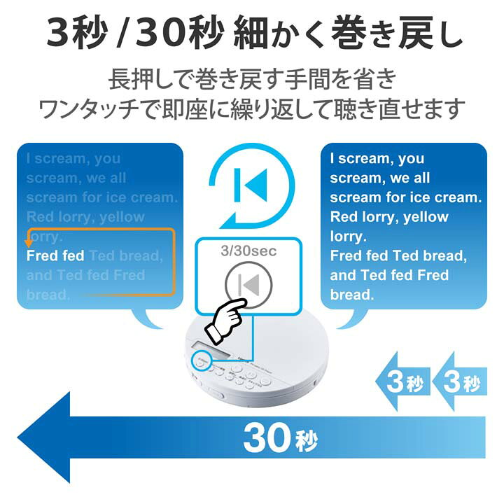 楽天市場】ロジテック ポータブルCDプレーヤー Bluetooth搭載  