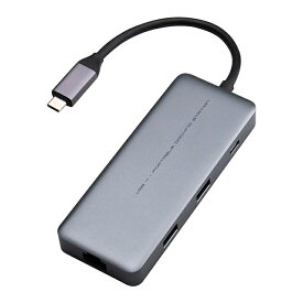 ロジテック ドッキングステーション USB4 対応 HDMI 2.1 搭載ポータブル 8K 60Hz対応 USB-C ×2 / USB-A ×1 / HDMI 2.1 / 急速充電 100W対応 / LAN 1Gbps USBハブ / USB4 接続端子 LHB-PMP6U4/E