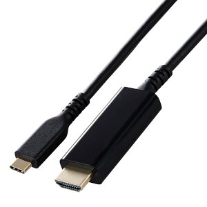 GR fϊP[u USB Type-C - HDMI ϊP[u ϋv 2.0m 60Hz ~[OΉ ubN ELECOM MPA-CHDMIS20BK3