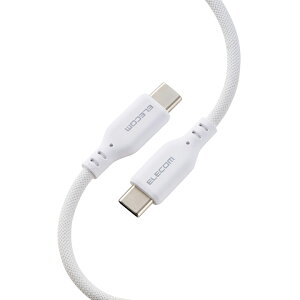 �G���R�� USB Type-C �P�[�u�� �V���R�����b�V�� USB Power Delivery�Ή� �ő�240W 2.0m �z���C�g ELECOM MPA-CCECPSM20WH