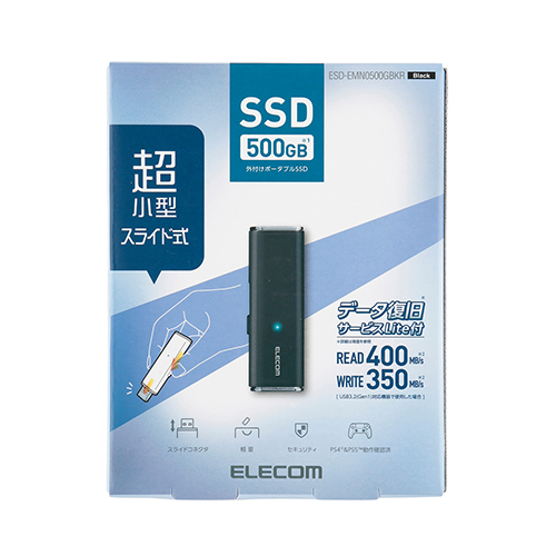 楽天市場】エレコム 外付けSSD USBメモリ サイズ 外付け ポータブル 