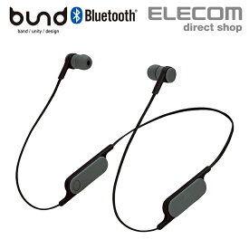 Bluetooth ワイヤレス ヘッドホン FASTMUSIC “bund” リモコンマイク付き ブルートゥース ヘッドセット 両耳 イヤホン 通話 スモークブラック LBT-HPC14MPBK