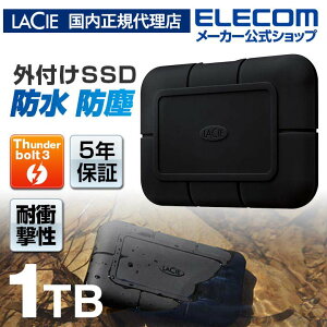 yK㗝XzV[ LaCie Rugged SSD Pro 1TB Ot ^CvC Type-C Ή Thunderbolt3Ή V[ Mbh STHZ1000800