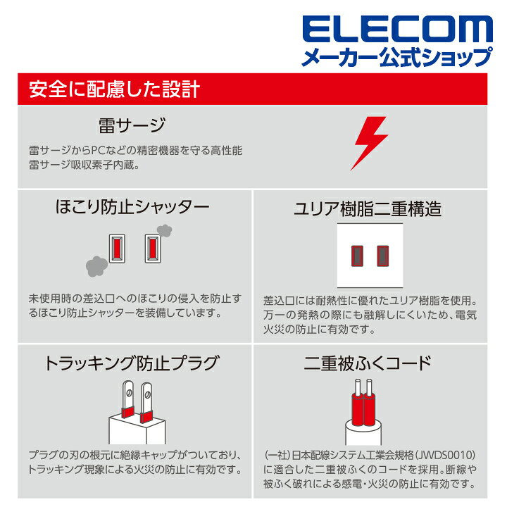 ラッピング不可 エレコム 回転機能電源タップ6個口 1m 雷ガード ブラック T Kf01 2610bk 返品種別a Rmladv Com Br