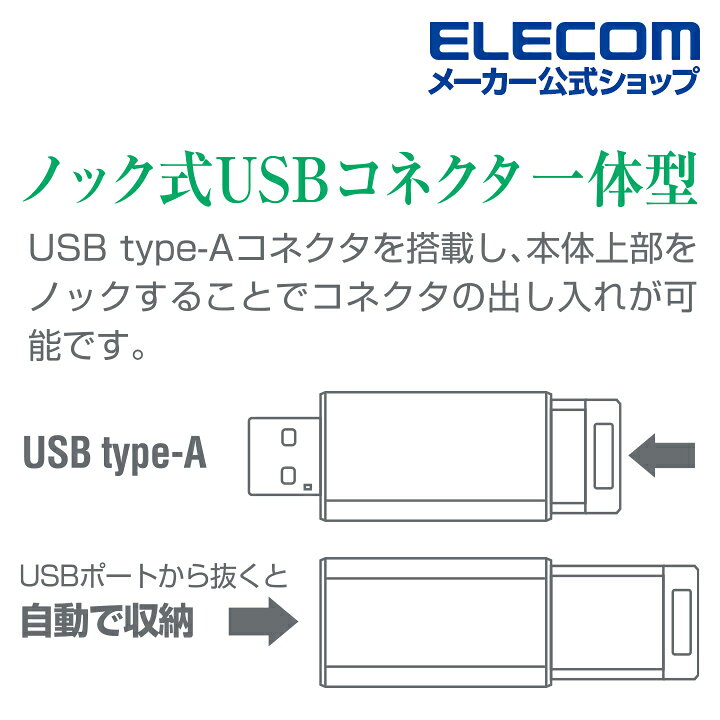 エレコム 外付けSSD ノック式 1TB 外付け ポータブル SSD USB3.2 (Gen1)対応 PS4 PS4 Pro/ PS5  対応 ブラック ESD-EPKシリーズ Windows11 対応 ESD-EPK1000GBK エレコムダイレクトショップ