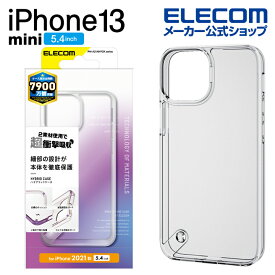 エレコム iPhone 13 mini 5.4inch 用 ハイブリッドケース 2021 アイフォン iphone13 5.4インチ ハイブリッド ケース カバー スタンダード クリア PM-A21AHVCKCR