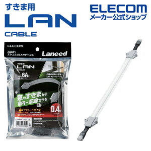 GR CAT6A  p LANP[u PoEΉ OΉ hÂ܂ʂ CAT6A ԗp 0.4m Vo[ ELECOM LD-VAPF6A/SV04