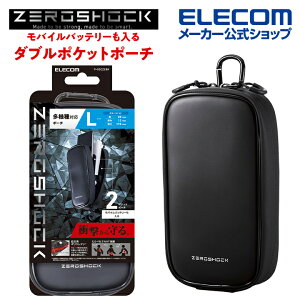 �G���R�� �X�}�[�g�t�H���p ZEROSHOCK�L�������O�|�[�` 2�C�� L�T�C�Y �[���V���b�N �J���r�i�t�� �x���g���[�v 3WAY���� �_�u���|�P�b�g L�T�C�Y �u���b�N ELECOM P-05CZ2BK