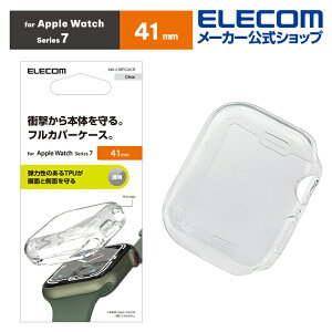GR Apple Watch series7 41mm p Jo[\tgP[X AbvEHb` V[Y7 41mm Jo[ P[X NA ELECOM AW-21BFCUCR