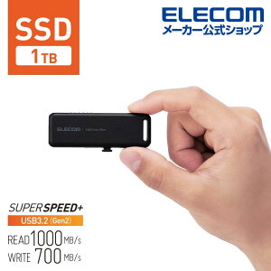 GR OtSSD |[^u SSD 1TB USB3.2(Gen1)Ή XCh Ot USB TCY ubN ELECOM ESD-EMB1000GBK