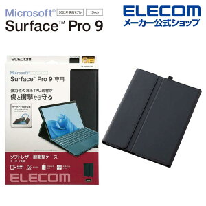 GR Surface Pro9 Pro10 p \tgU[P[X t[AO ^b`y[ L[{[hΉ T[tFCX \tgU[ P[X Jo[ ubN ELECOM TB-MSP9PLF2BK