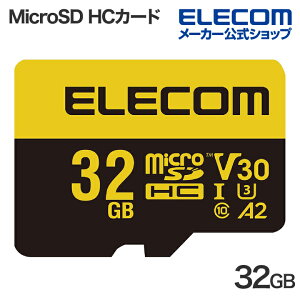 GR MicroSD HCJ[h ϋv U3,V30 microSDHC J[h 32GB ϋv rfIXs[hNXV30Ή UHS-I U3 80MB/s ELECOM MF-HMS032GU13V3