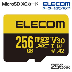 GR MicroSD XCJ[h ϋv U3,V30 microSDXC J[h 256GB ϋv rfIXs[hNXV30Ή UHS-I U3 80MB/s ELECOM MF-HMS256GU13V3