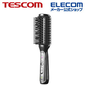 TESCOM ヘアアイロン ブラシアイロン コードレス 充電式 温度調整 海外対応 ブラック 充電式 テスコム ACH10K