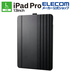 GR iPad Pro 13inch p tbvP[X \tgU[ h[COAO 360x] \tgU[ P[X 13C`iPad Pro(M4) ubN ELECOM TB-A24PLDPLC2BK