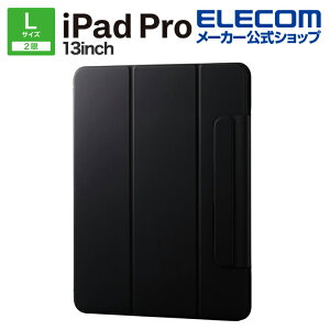 GR iPad Pro 13inch p \tgU[ ^ }Olbg X[vΉ \tgU[ P[X 13C`iPad Pro(M4) X[vΉ ubN ELECOM TBWA24PLWVPF2BK