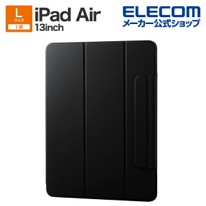 GR iPad Air 13inch p \tgU[ ^ }Olbg X[vΉ \tgU[ P[X 13C`iPad Air(M2) X[vΉ ubN ELECOM TBWA24XWVPF2BK