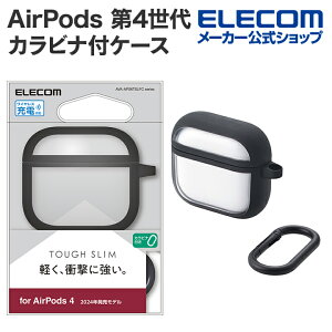 GR AirPods 4 p TOUGH SLIM LITE P[X t[J[ ANeBumCYLZO AirPods4 GA|bY Jrit ubN ELECOM AVA-AP06TSLFCBK