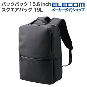 �G���R�� �o�b�N�p�b�N �X�N�G�A�o�b�O 15.6 inch ��e�� 19L �������H �u���b�N ELECOM BM-BPSQ01BK
